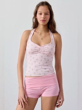 UO Out From Under Bec Pinch-Front Halter Cami